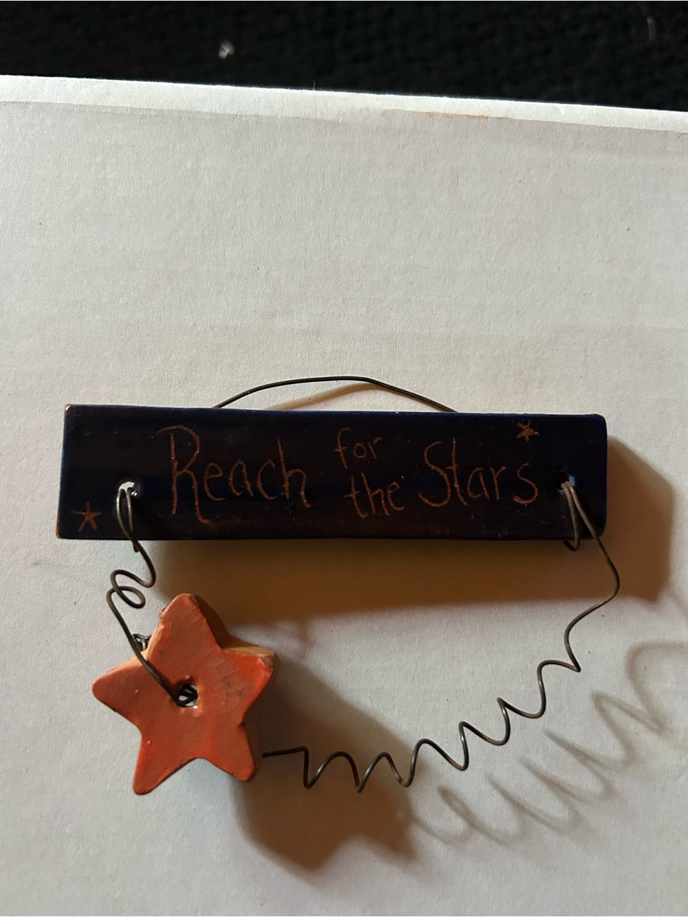 Reach for the Stars ⭐️ Pottery Wall Plaque -